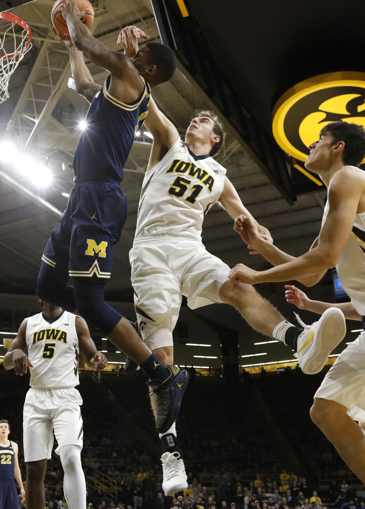 APTOPIX Michigan Iowa Basketball